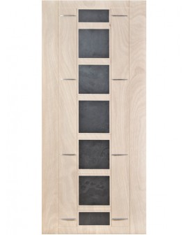 Pannello Ardesia porta blindata Mas Legno Okumé sbiancato