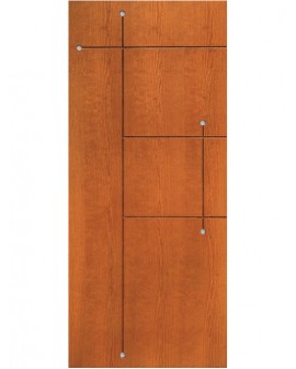 Pannello esterno porta blindata Punto Mas Legno ciliegio leggermente tinto